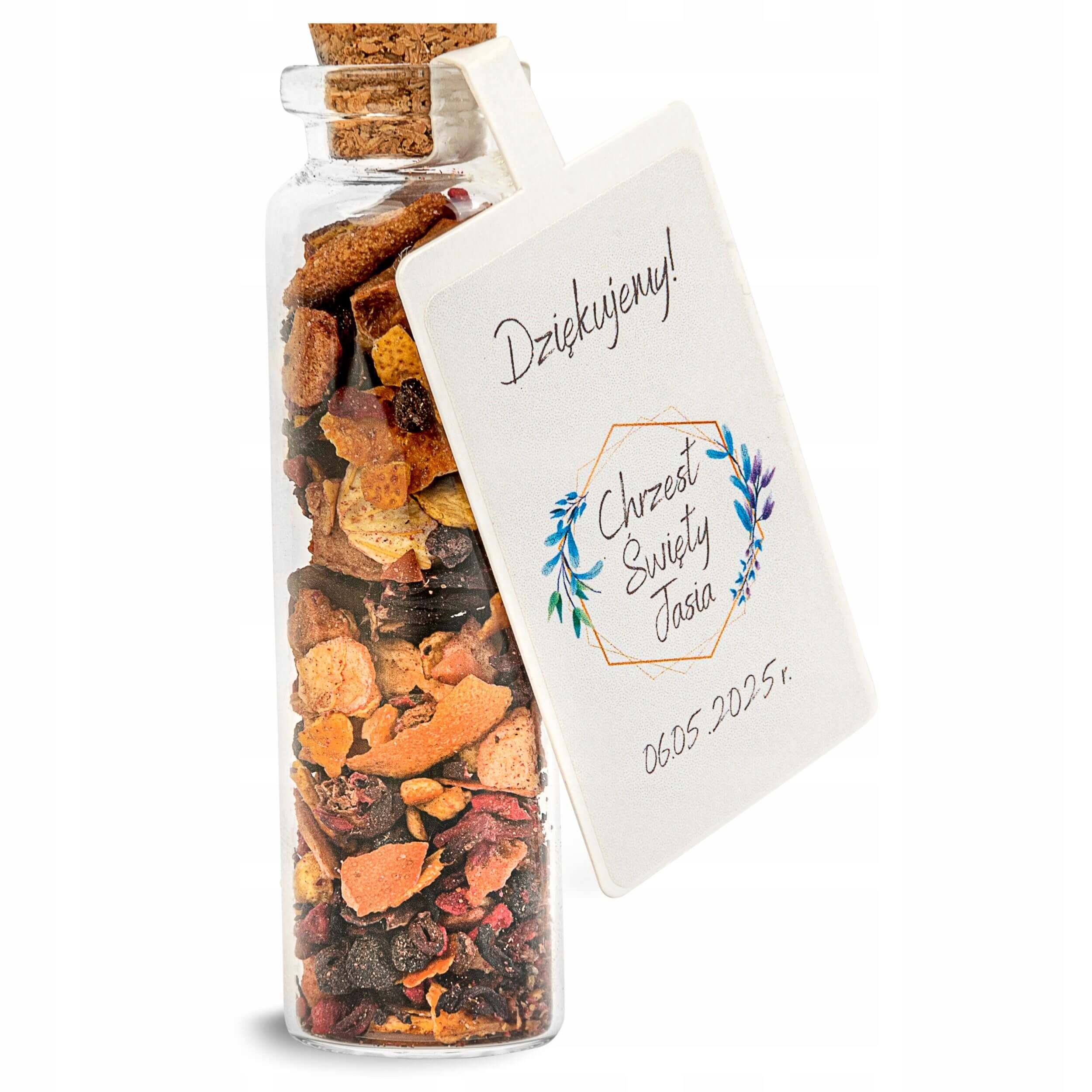 PODZIĘKOWANIE dla gości ślub WESELE buteleczka podziękowania herbata EAN (GTIN) 5903917142540