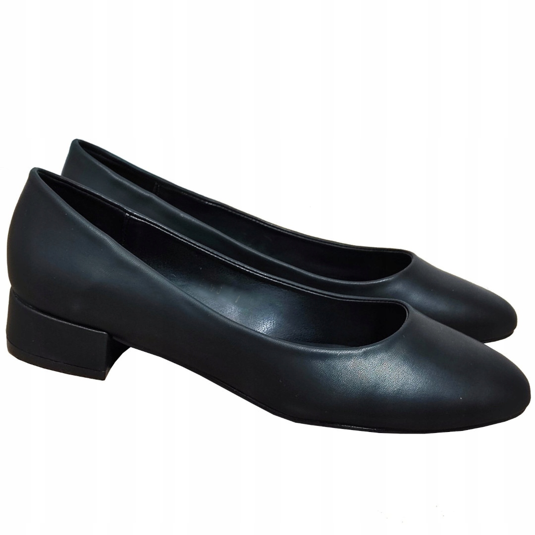 Czółenka Damskie Klasyczne Płaski Obcas Duże Rozmiary 42