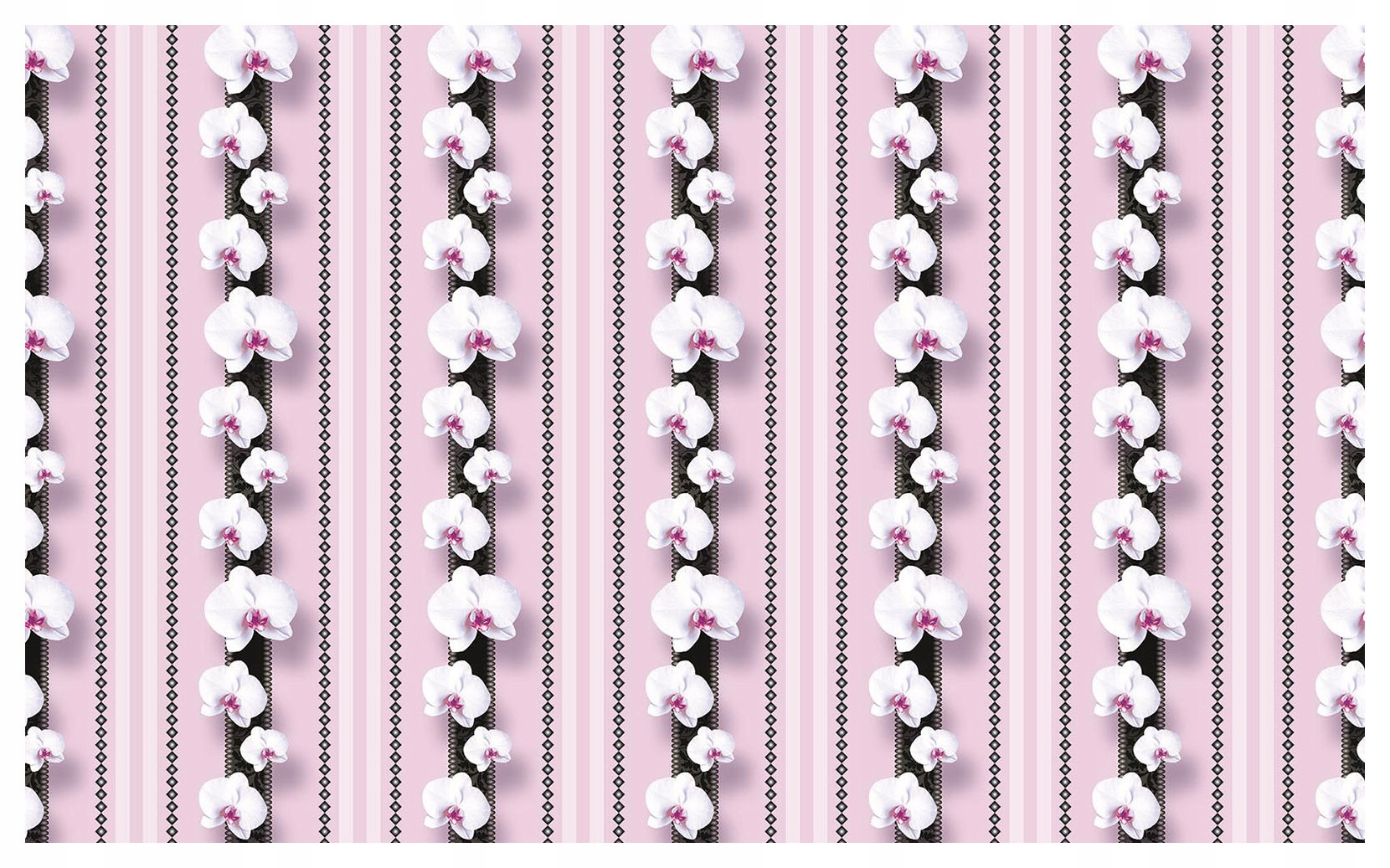 Fototapeta Orchidey bielo-ružové s jemným vzorom a efektom 416x254 lepidlo