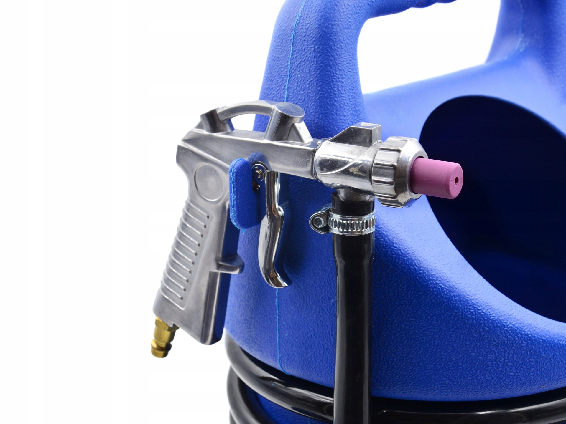 PIASKARKA SYFONOWA 10L PISTOLET DO PIASKOWANIA PRZENOŚNA PNEUMATYCZNA BASS Pojemność 10 l