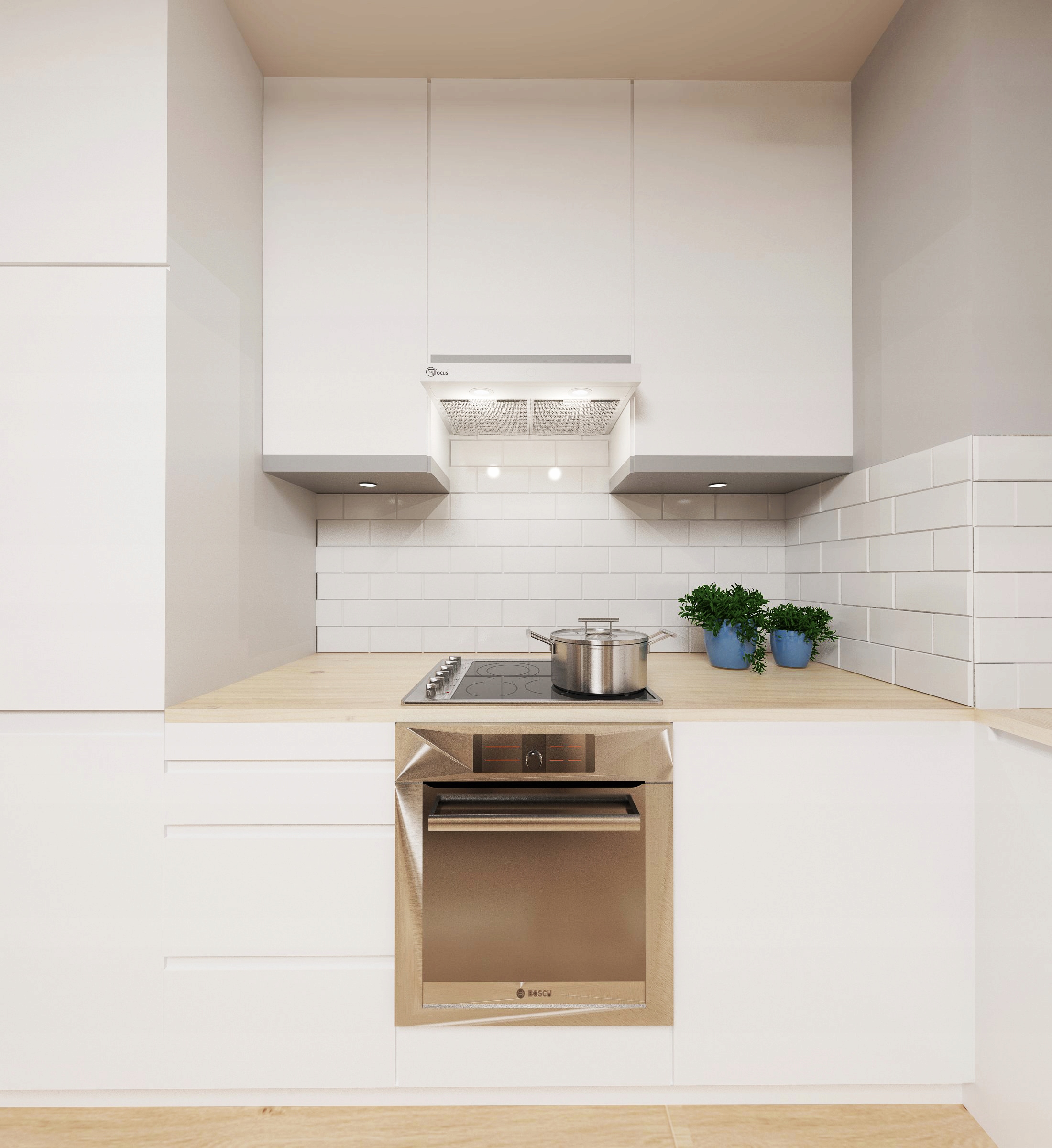 Okap podszafkowy Modo 60cm BIAŁY Model Modo 60