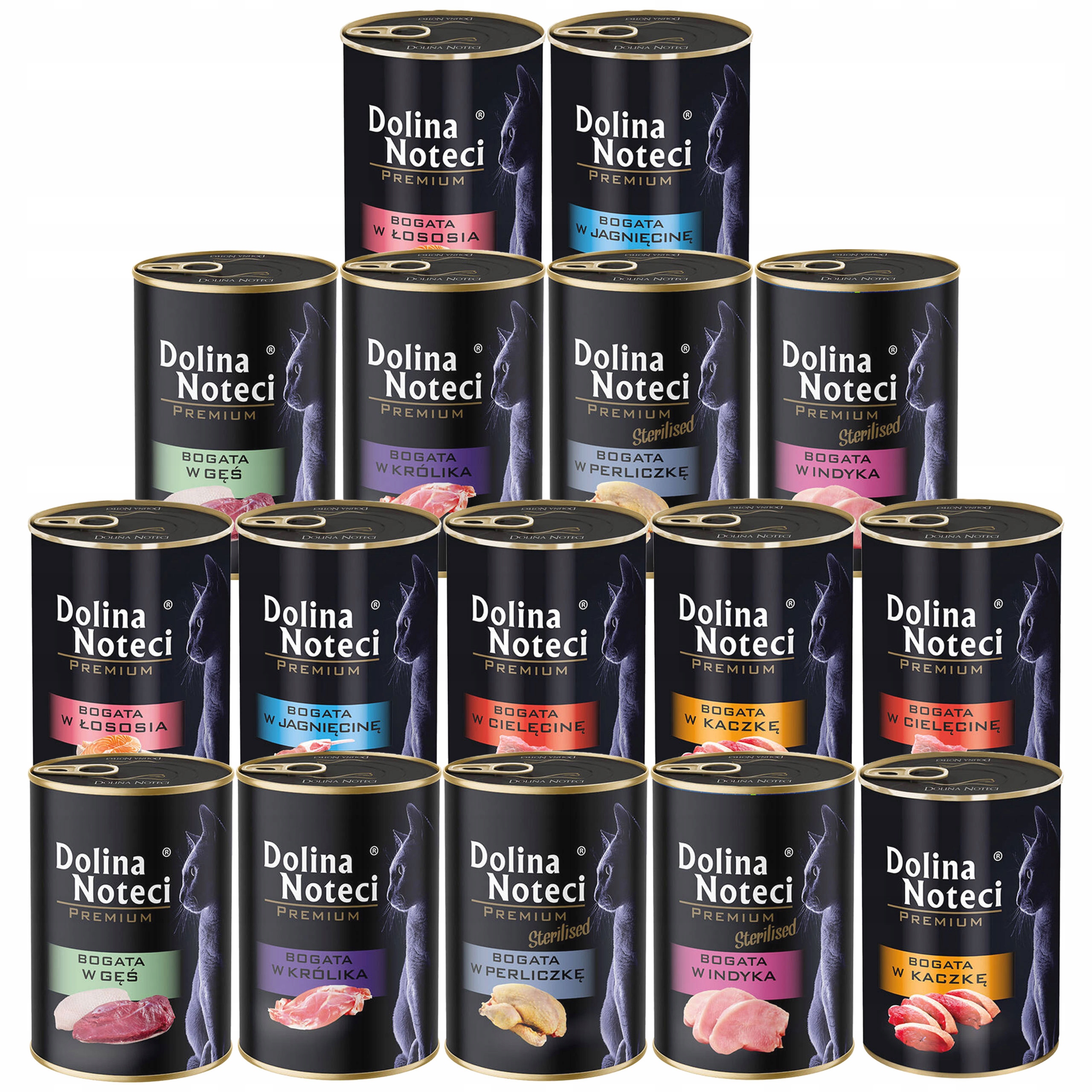 Dolina Noteci Premium Mokré krmivo pro kočky Mix Chutí 16 x 400 g bez obilovin