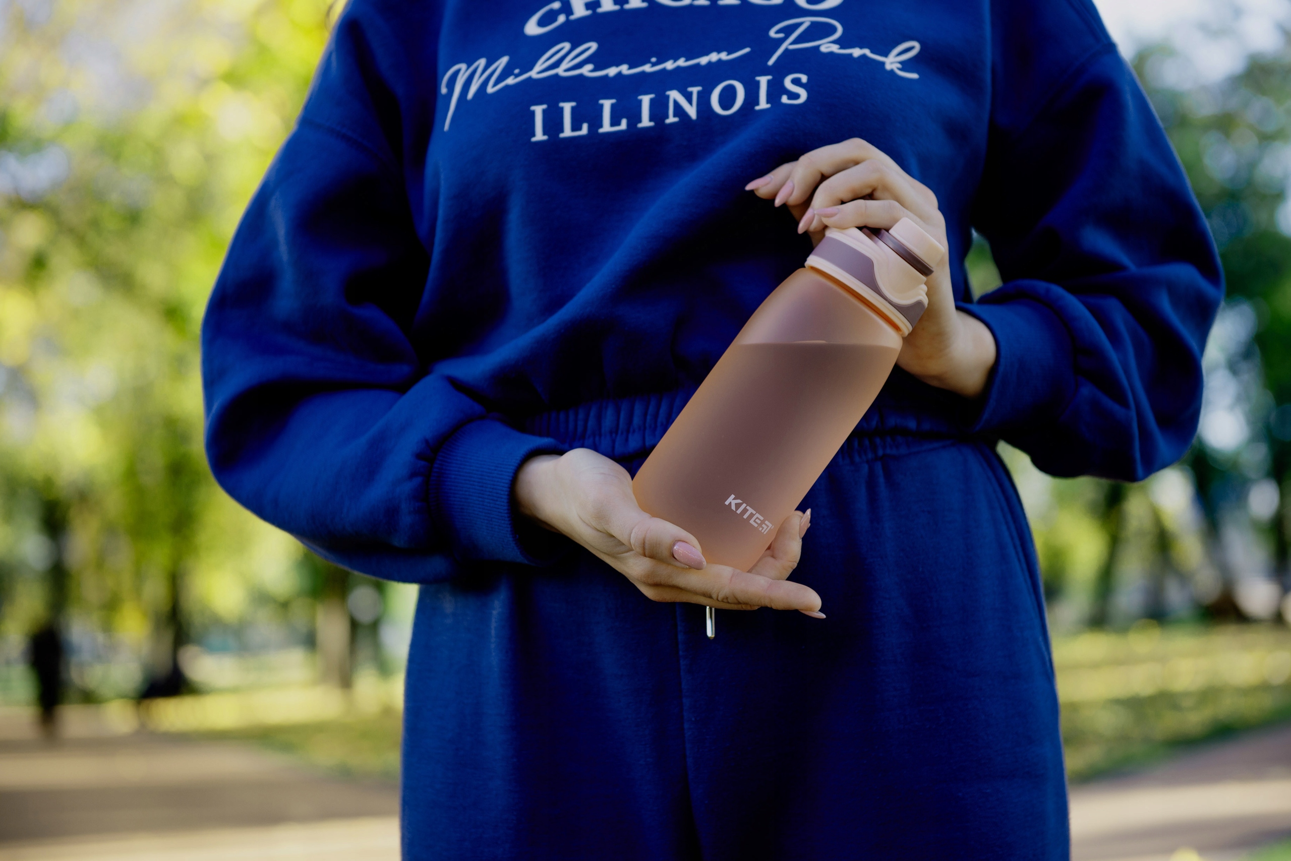 BUTELKA SPORTOWA BIDON DO WODY USTNIK BEŻOWA KITE Marka Kite