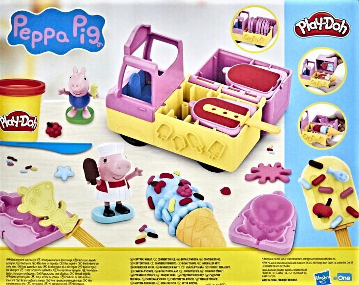 Play-Doh Świnka Peppa LODZIARNIA SAMOCHÓD AUTO Z LODAMI zestaw F3597 Marka Play-Doh