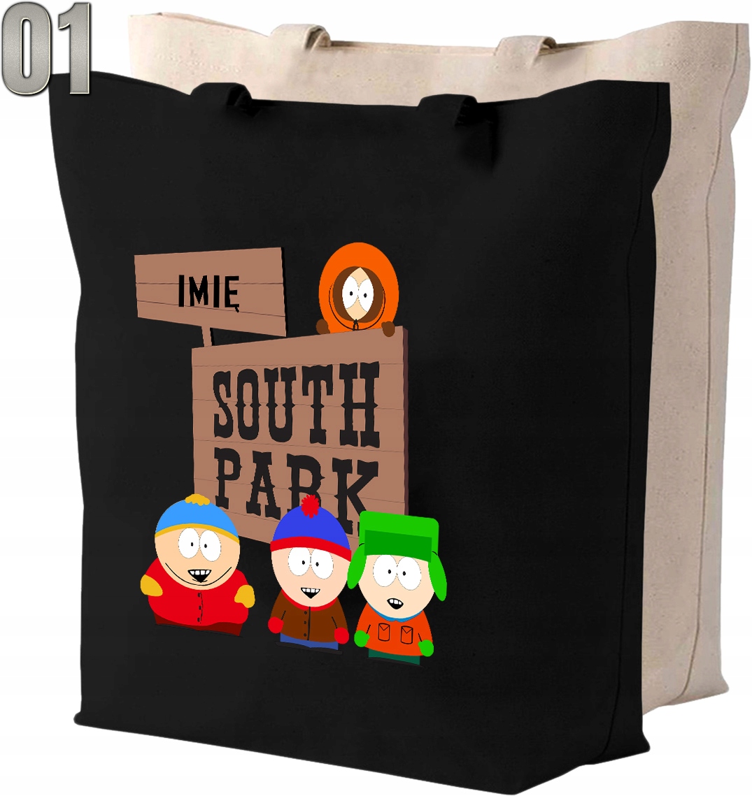 Torba bawełniana MIASTECZKO SOUTH PARK + IMIĘ Marka inna