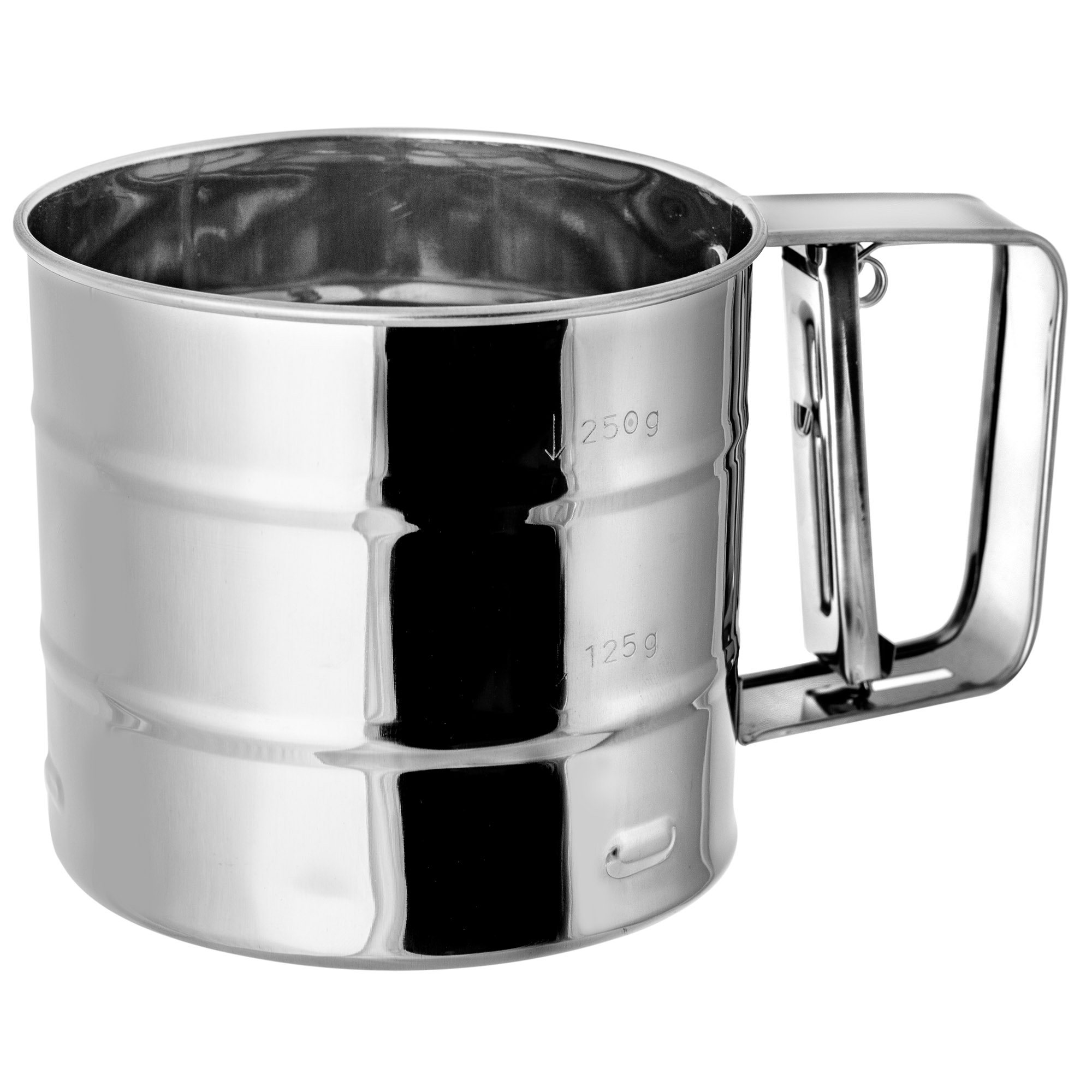 PRZESIEWACZ DO MĄKI CUKRU PUDRU SITKO STAL 250G