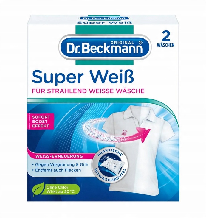 

Dr.Beckmann Weiss 2x40g saszetki wybielające