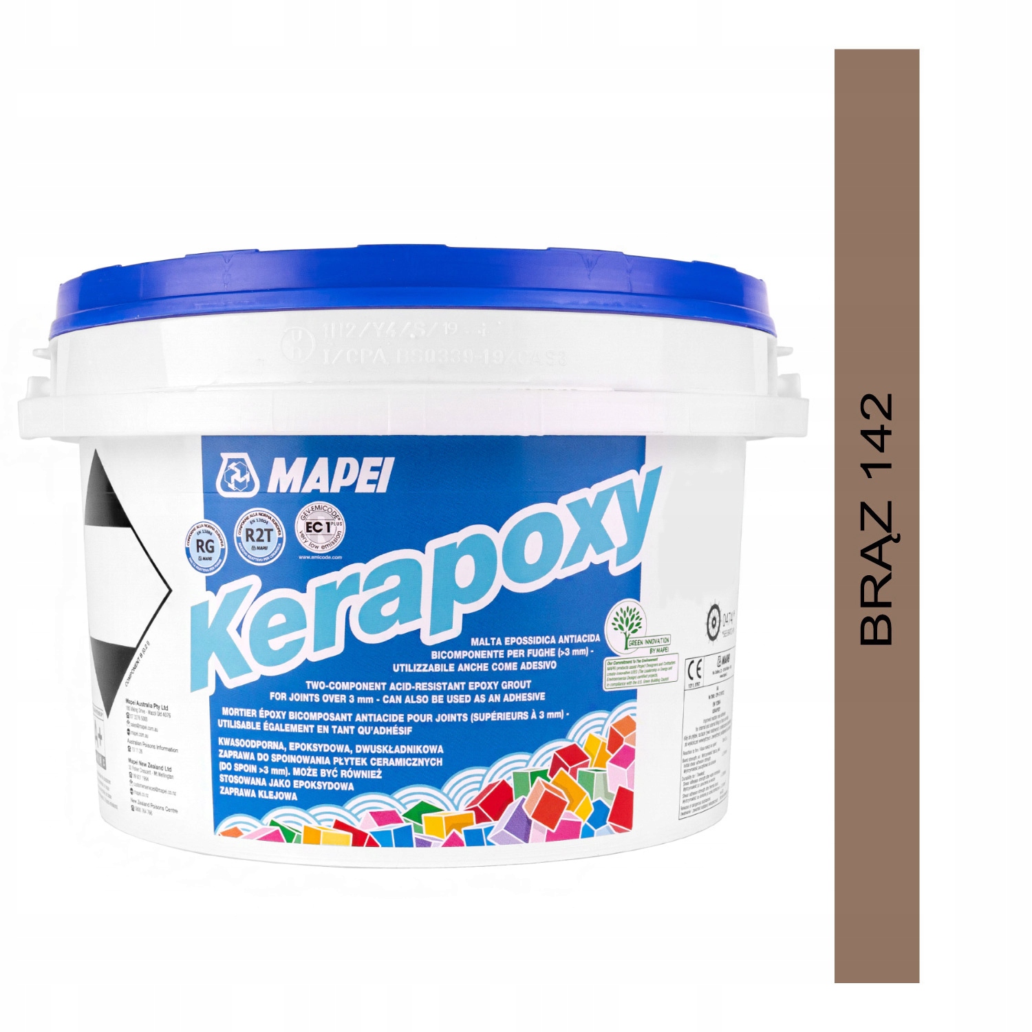 Fuga epoksydowa Mapei Kerapoxy 2kg kolor 142 brąz
