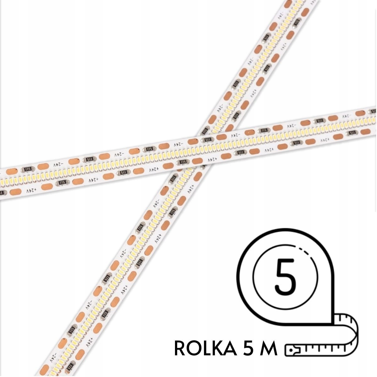 Led pásik Greenie 24V 700 diód 2110SMD Biela Prírodná 22W Rolka 5m