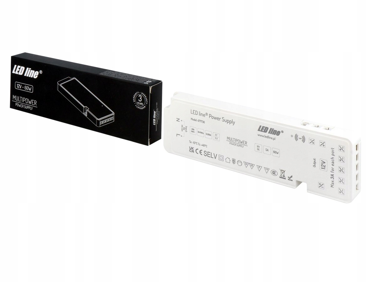 Napájecí zdroj Multipower 100-12 8,3A 100W 12V Ip20 Led Line pro osvětlení