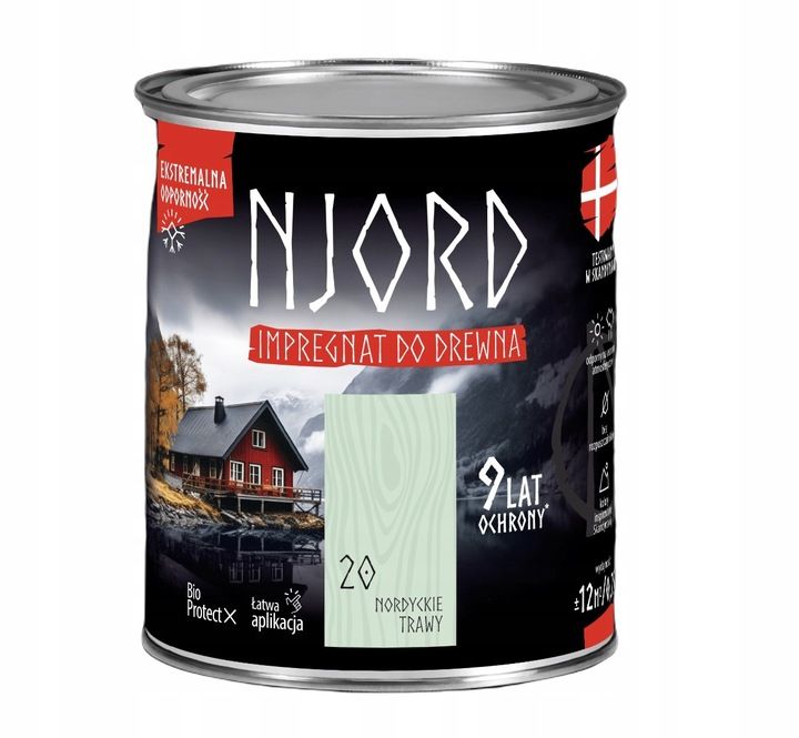 Njord Impregnat do elewacji drewnianych 2,5 l Nordyckie trawy