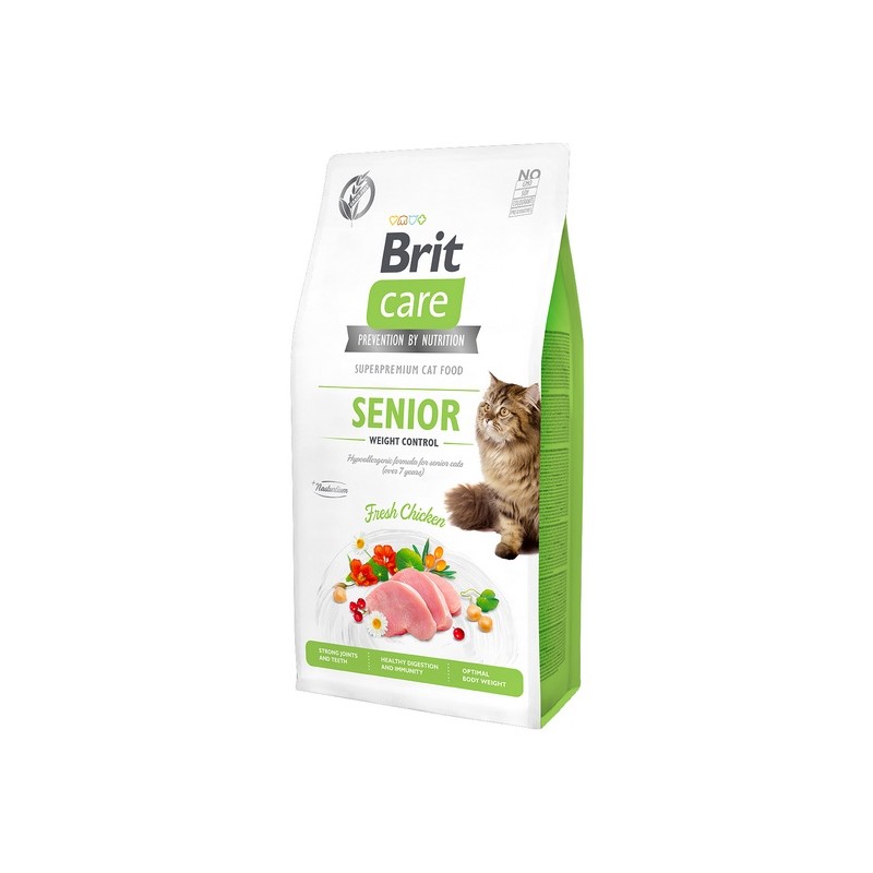 Levně Brit Care Cat Grain Free Weight Control Senior suché Krmivo pro kočky