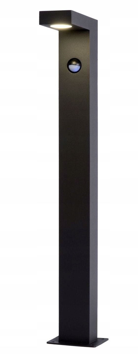 Stojacia vonkajšia Led lampa s Led stĺpikom a senzorom čierna 60 cm 3000K Lucide