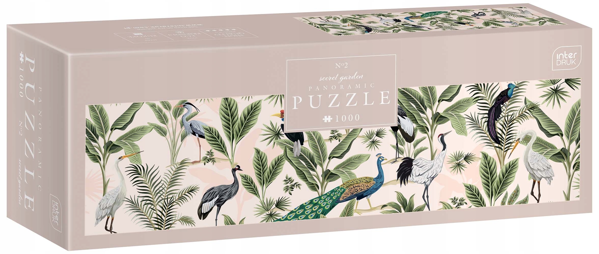 

Interdruk, Puzzle panoramiczne 1000: Secret Garden