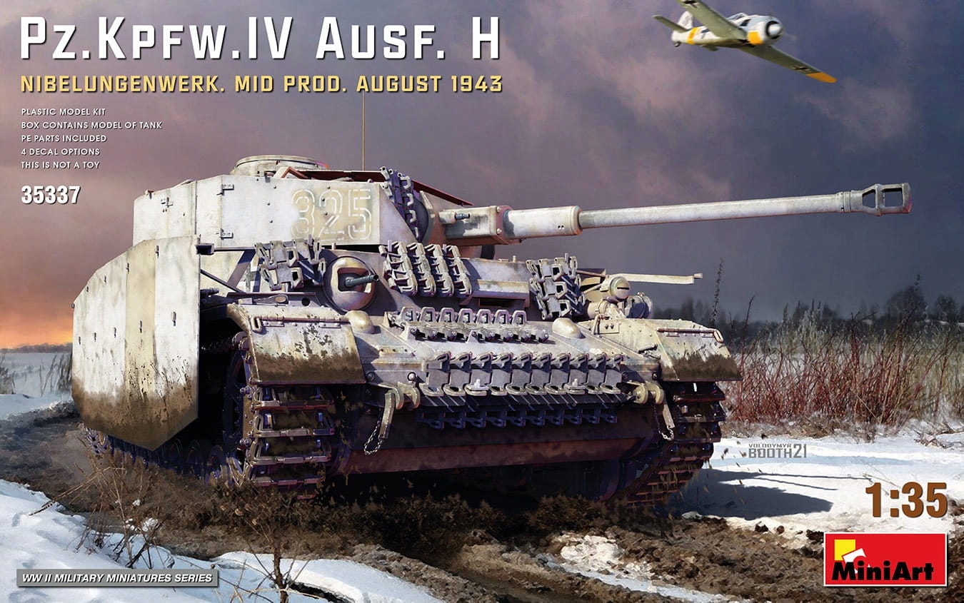 Pz.Kpfw.IV Ausf. H Nibelungenwerk Mid Prod. August 1943 1:35 MiniArt 35337