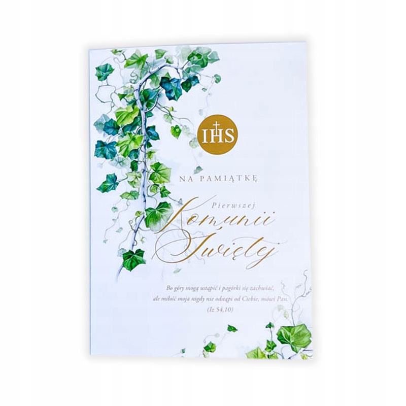 Kartka karnet I Komunia Święta B6-2017 Dragon