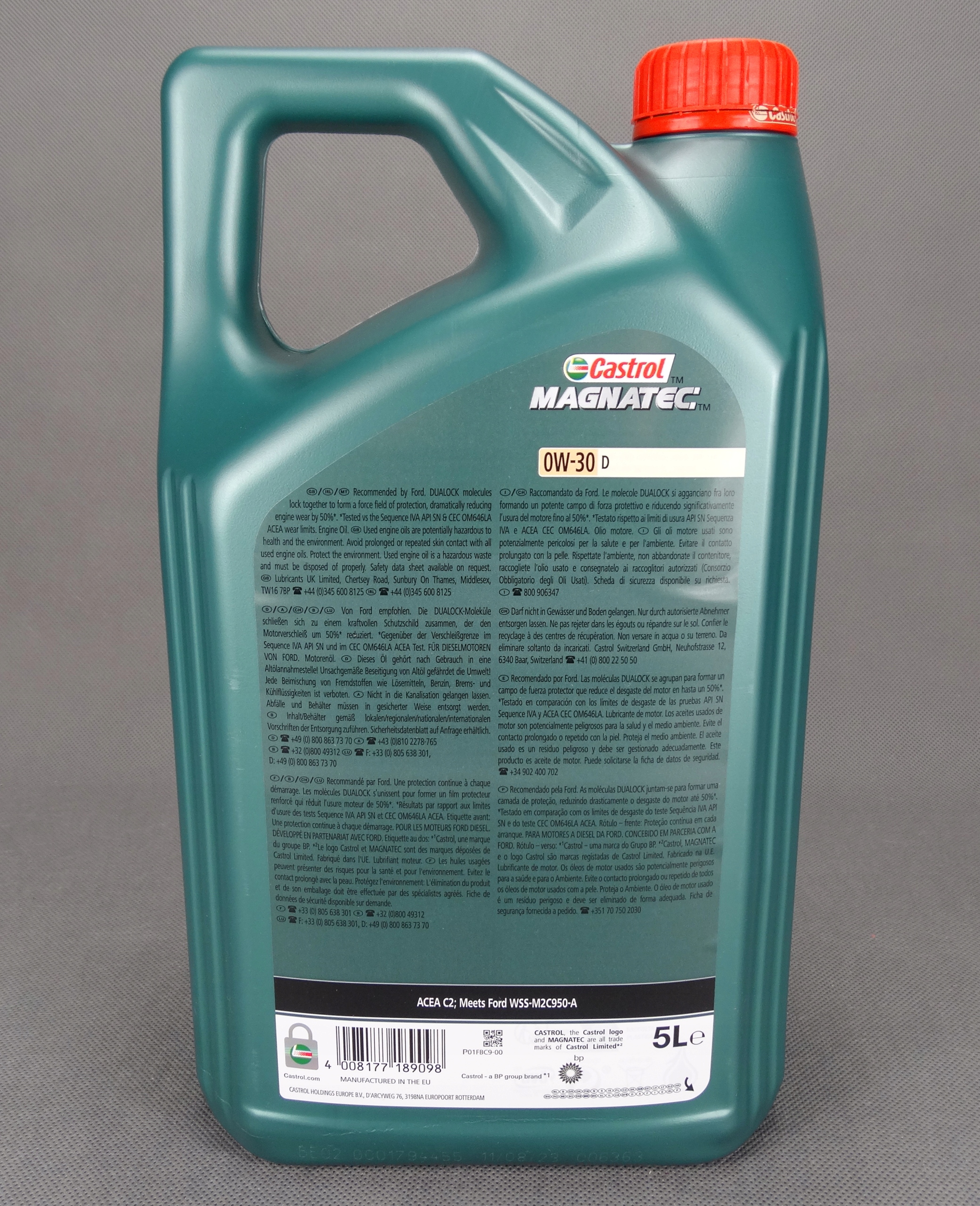 CASTROL FORD MAGNATEC PROFESSIONAL D A5 0W30 5L WSS-M2C950-A Rodzaj syntetyczne