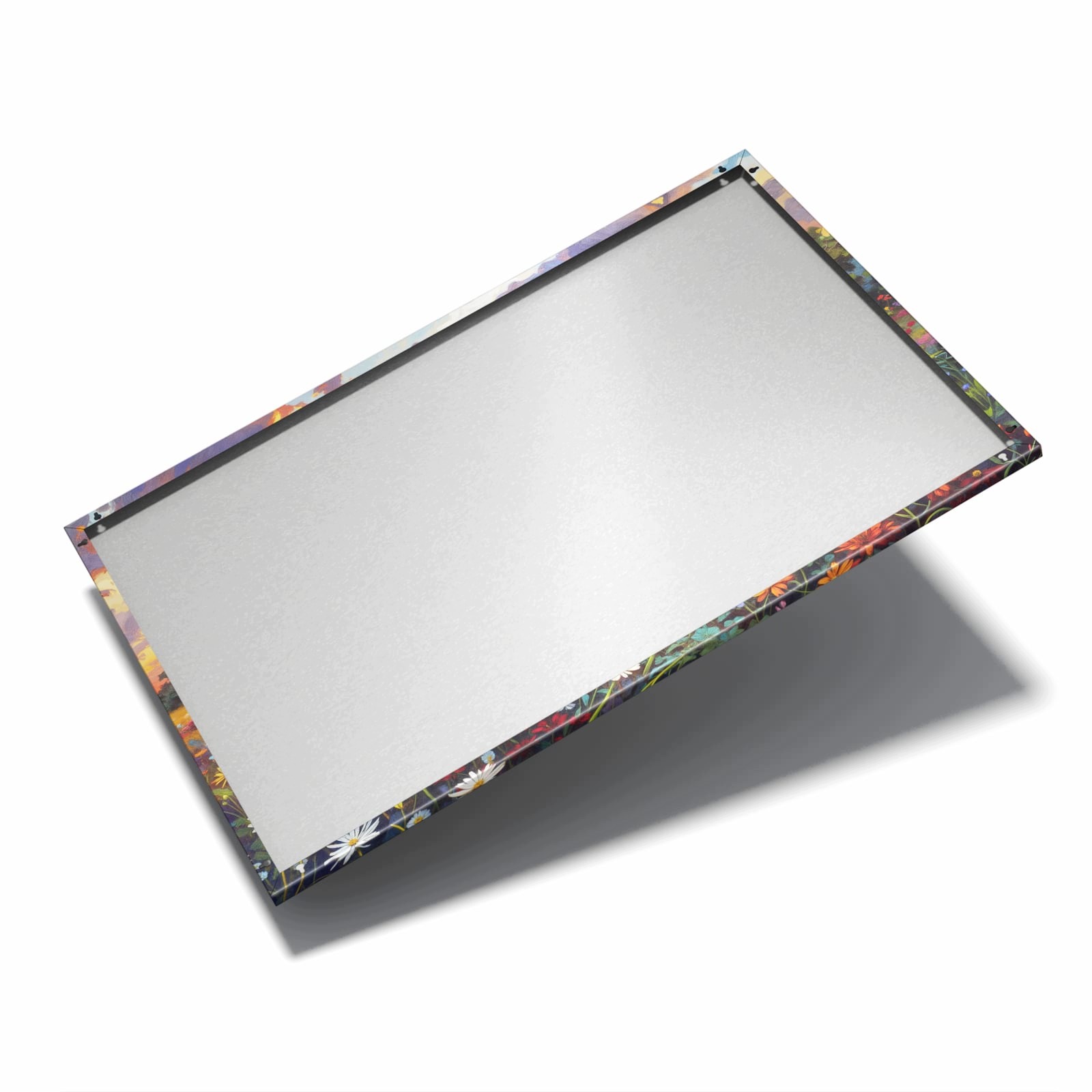 Magnetická tabule Louka květinová Západ slunce 60 × 40 cm