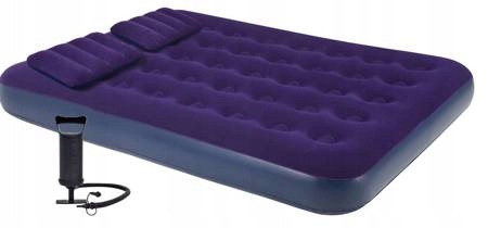 Materac dmuchany Avenli 191x137x22 zestaw pompka 2 poduszki ŁA125p Stan opakowania oryginalne