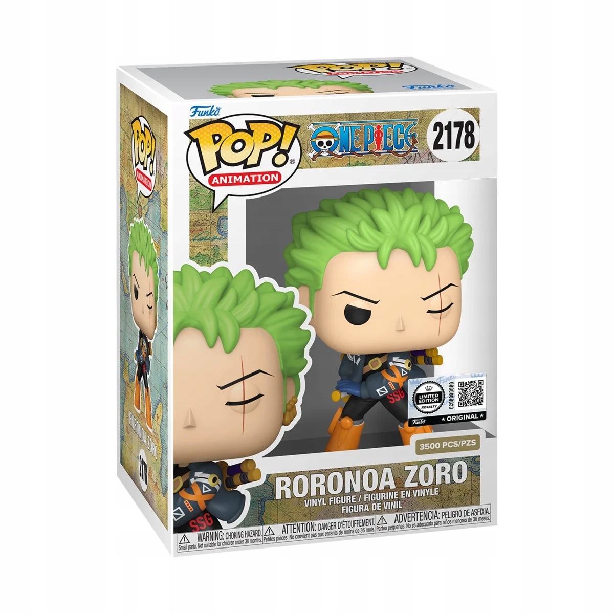 Funko Pop! One Piece Netflix Zoro Le 3500 #2178