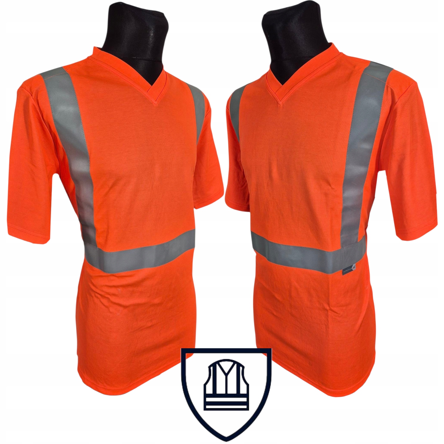 KOSZULKA DROGOWA OSTRZEGAWCZA ODBLASKOWA ROBOCZA NIEUŻYWANA r. XL