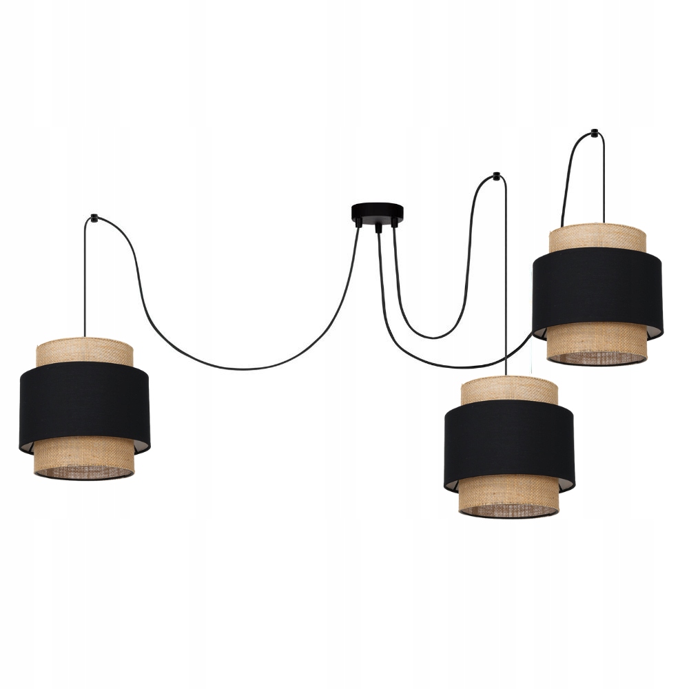 

Lampa Wisząca Żyradnol Juta Boho Spider Warstwy