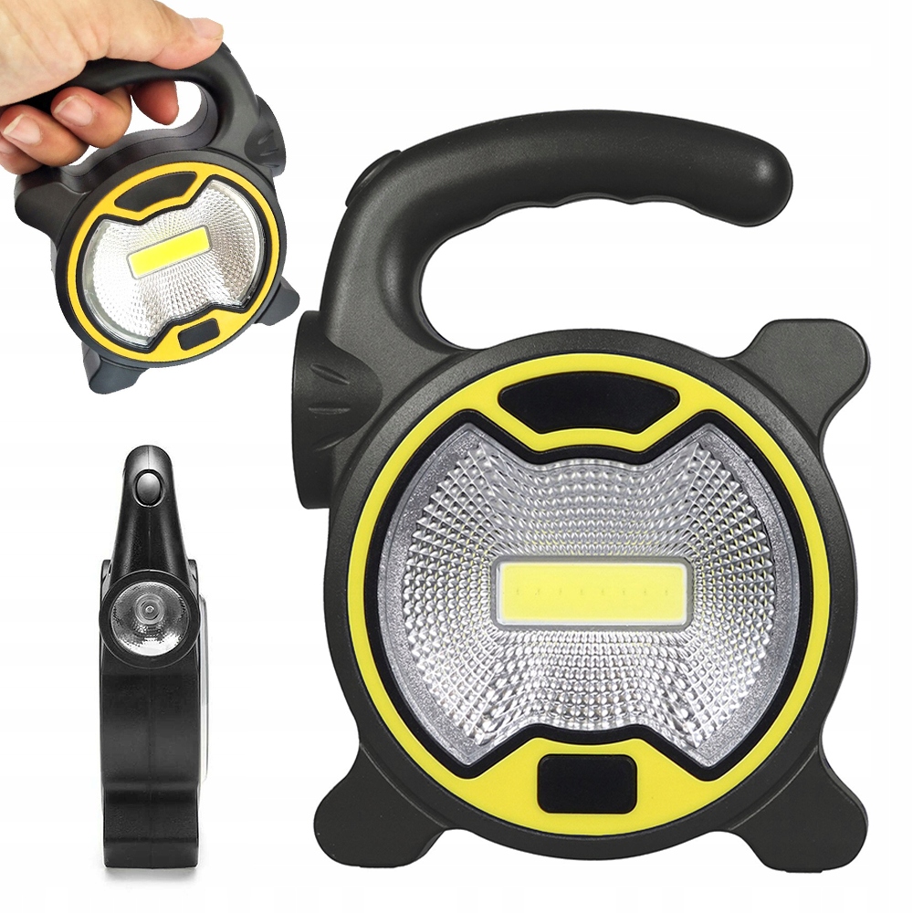 

Mocna Lampa Latarka Warsztatowa Led Cob Z Uchwytem