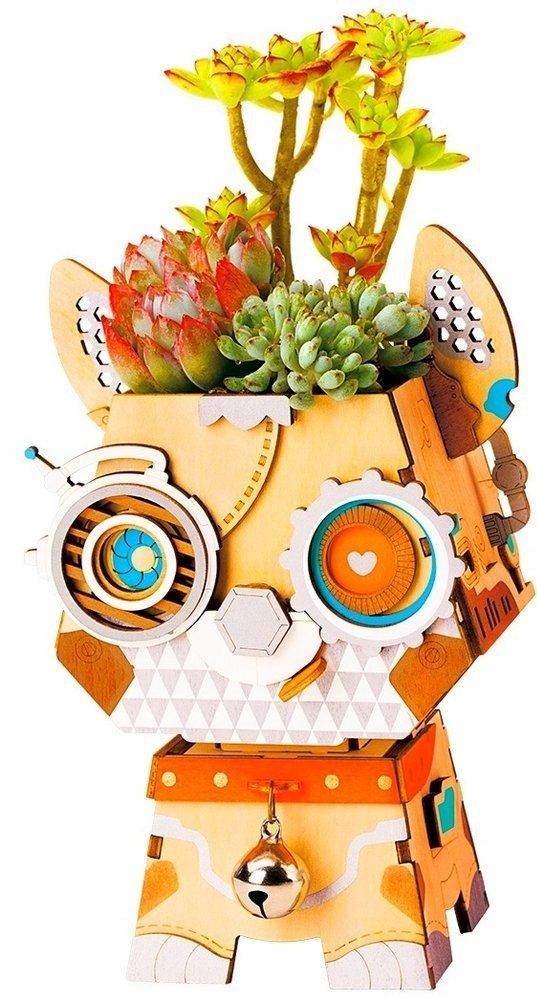 

Puzzle 3D Doniczka Piesek drewniana Robotime