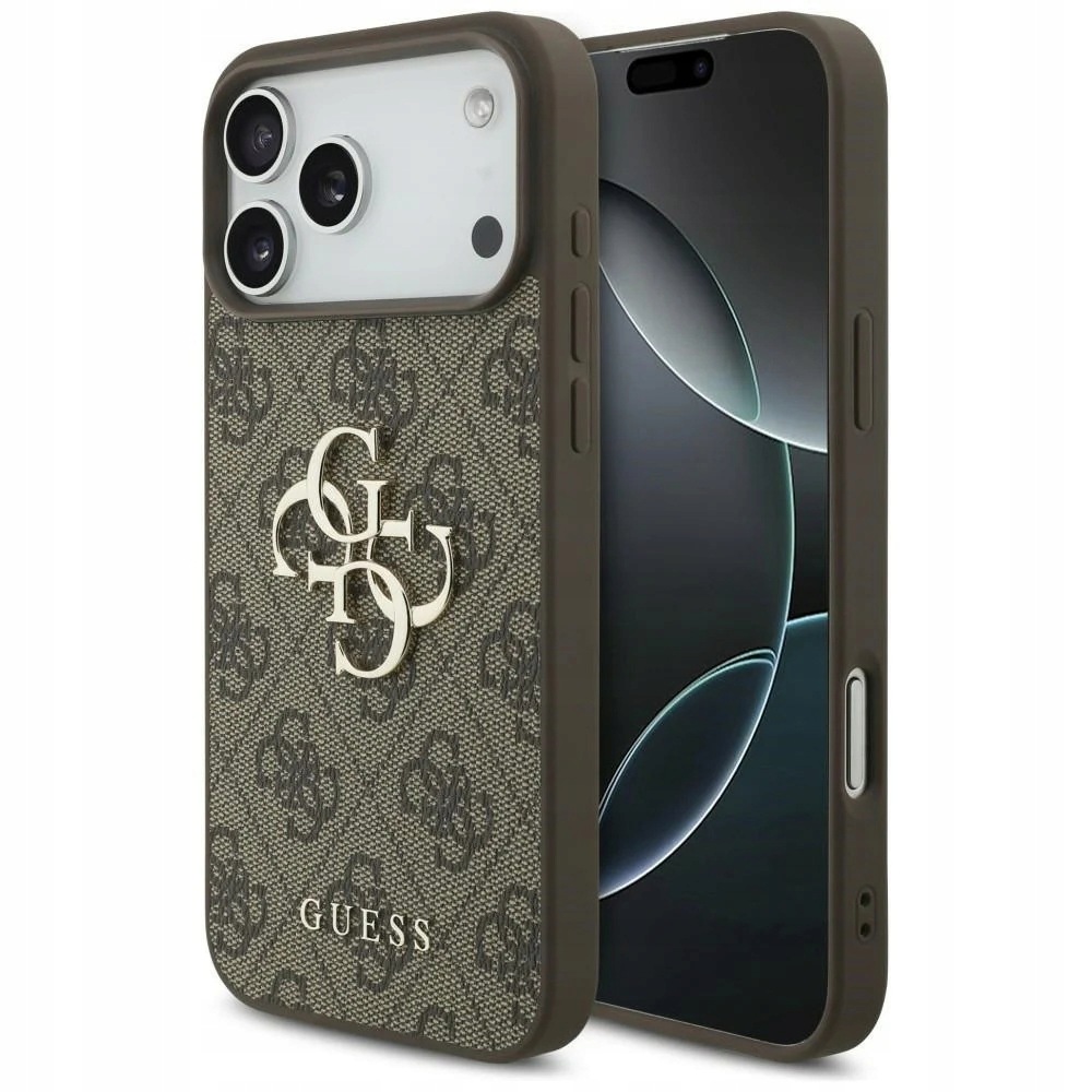 Pouzdro Guess 4G Big Logo pro Apple iPhone 18 Pro Max 17 Pro Max, hnědé