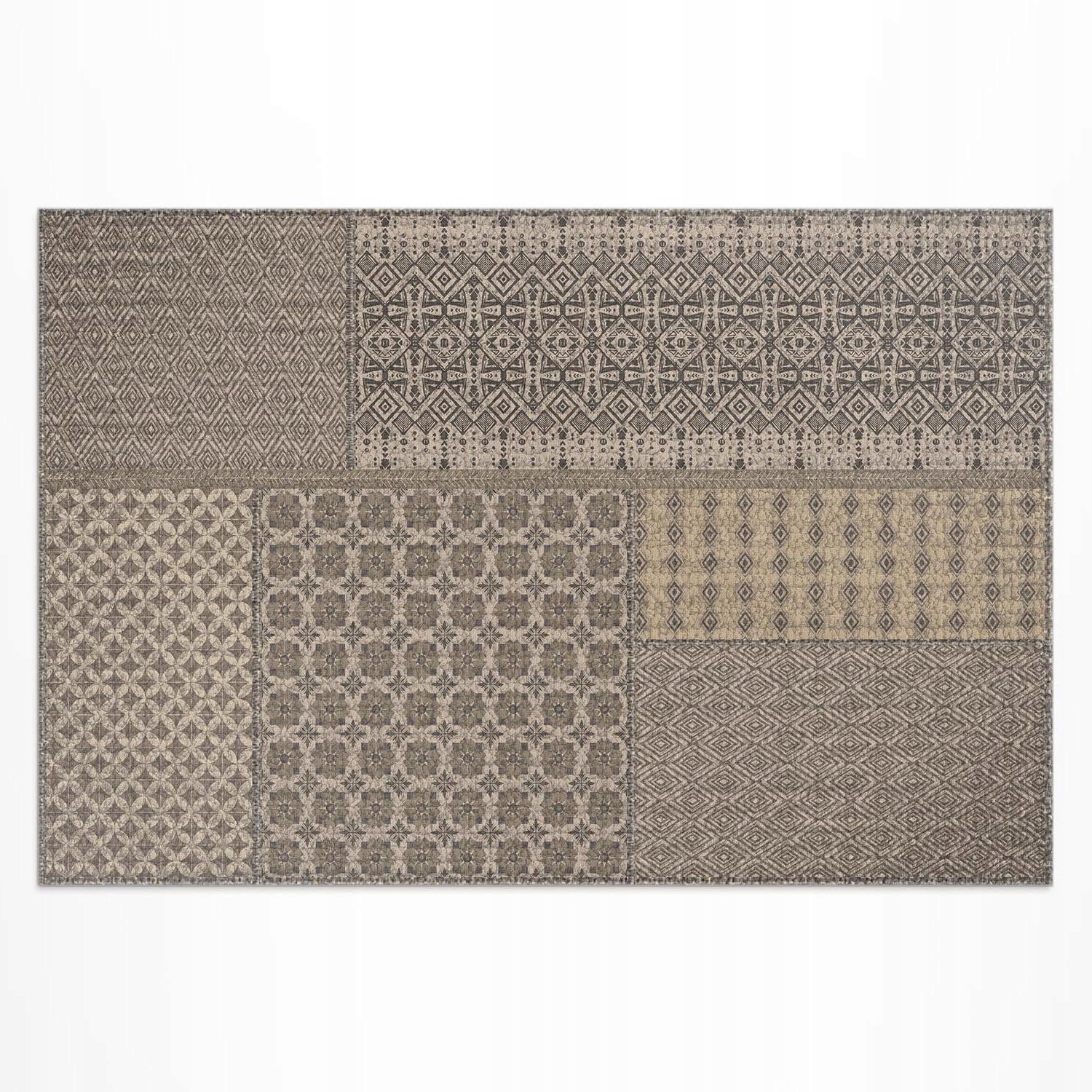 Koberec Pvc Patio Rozměr: 150 x 100 cm Aztécký vzor imitace zdobené tkaniny