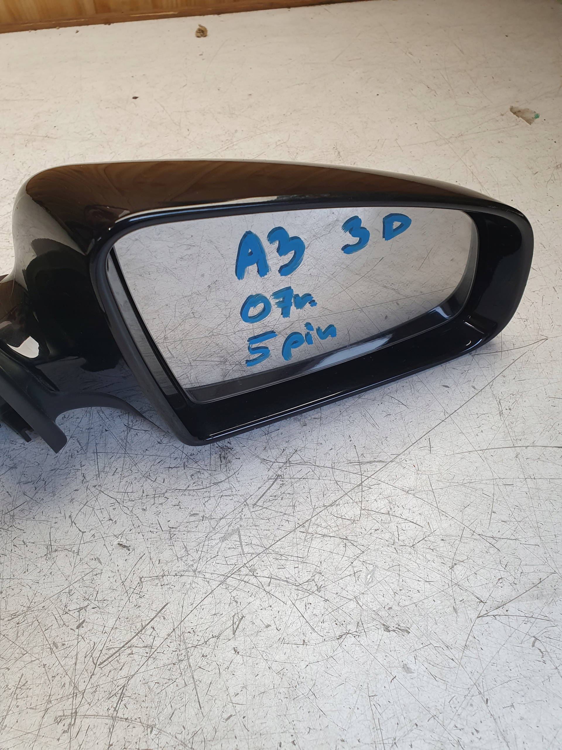 mirror right 5 PIN AUDI A3 8P 3 door EUROPA