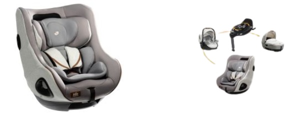 FOTELIK JOIE I-HARBOUR SIGNATURE | OYSTER Kolor odcienie szarości i srebra