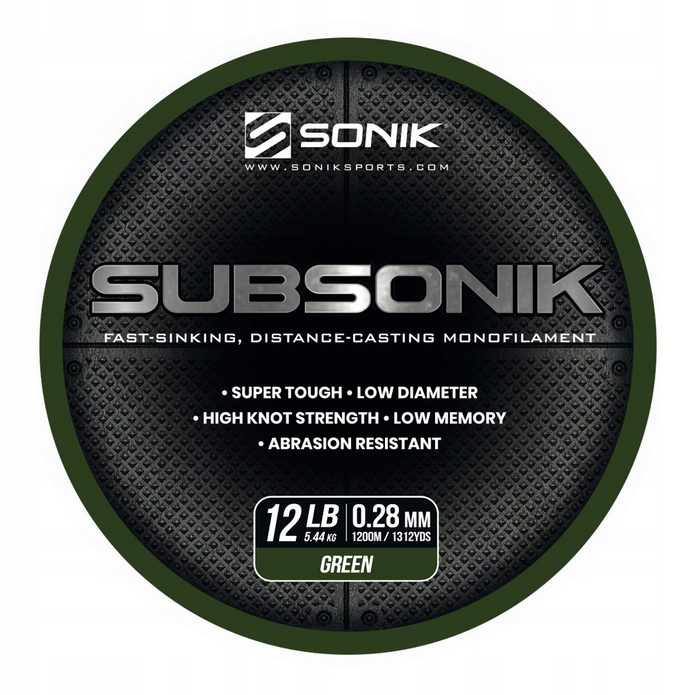 Sonik żyłka Subsonik 0,31 1200 15LB Monofilament line Camo