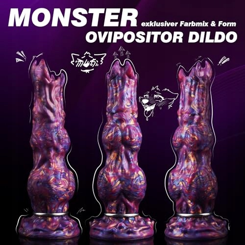 MONSTER DILDO Ovipositor 25cm Silikonowy Dildo Alien z Przyssawką — miniatura 3