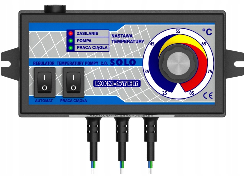 Sterownik Solo do pompy c.o. pieca kotła regulator kom-ster
