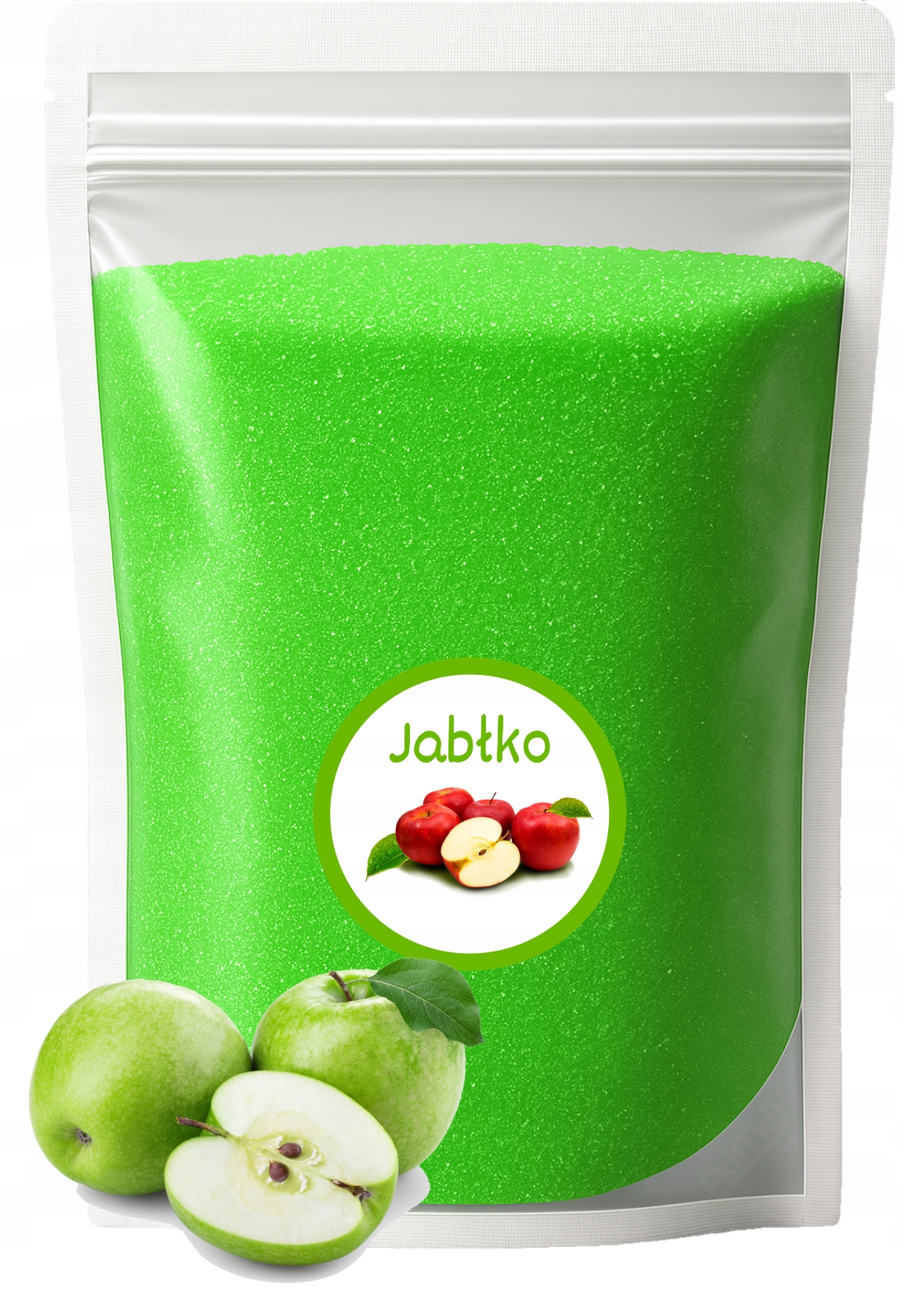 Cukier Do Waty Cukrowej Jabłko 1kg Kolor Zielony Jabłkowy Suchy do Maszyny