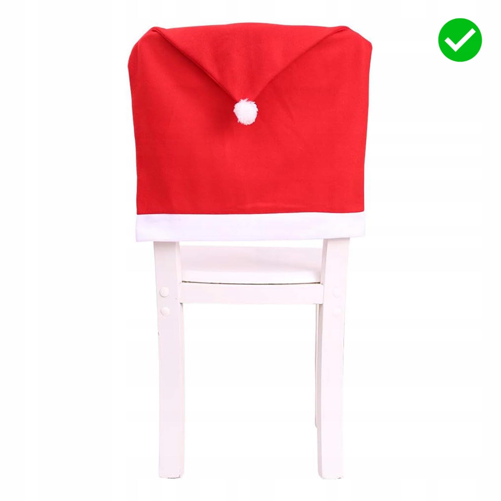 POKROWCE NA KRZESŁO CZAPKA ŚWIĘTEGO MIKOŁAJA ŚWIĘTA OZDOBA OPARCIA KRZESŁA Marka inna