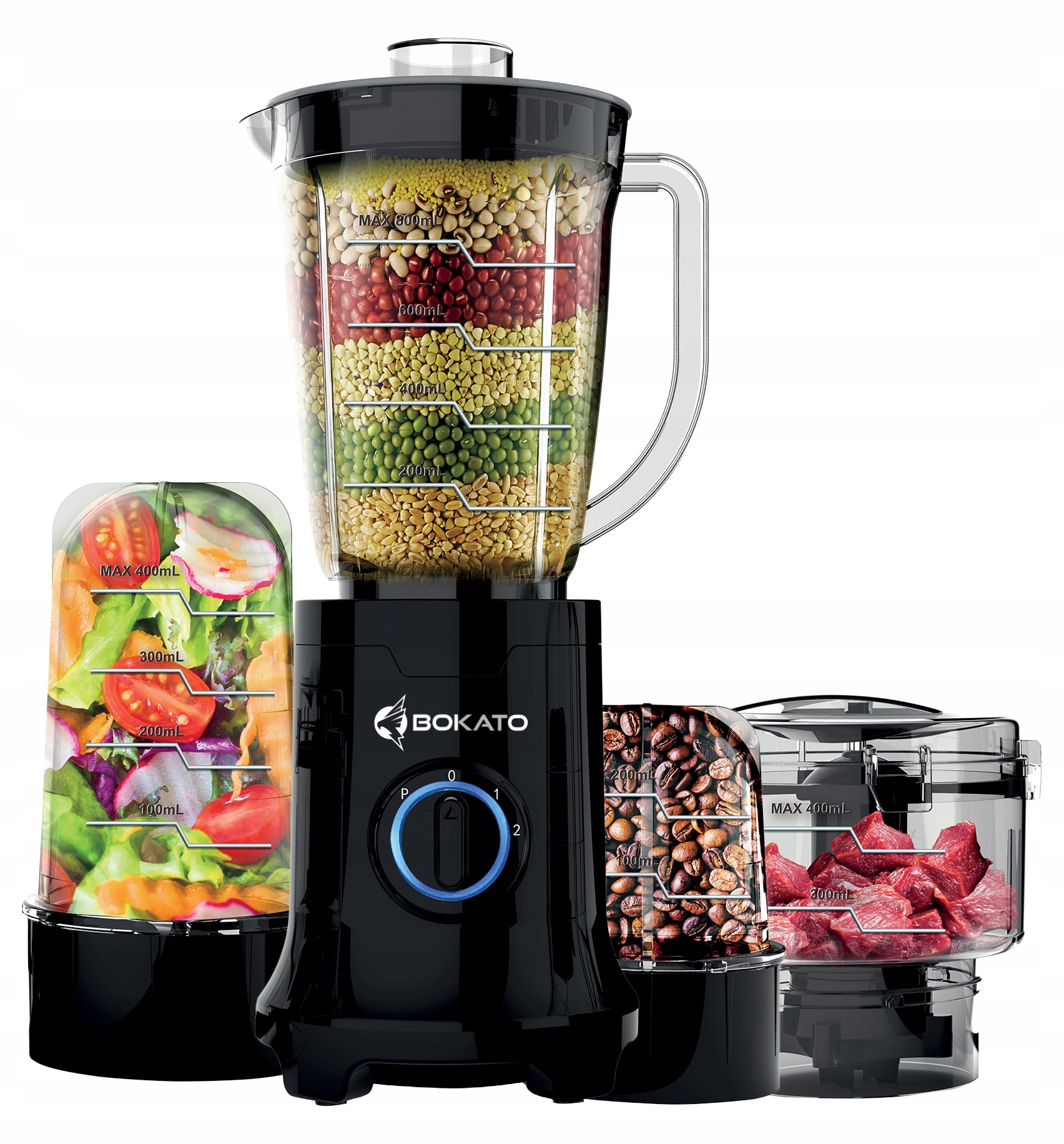 Blender Kielichowy Nutribullet 200/400/800ML Rozdrabniacz 800W Bokato