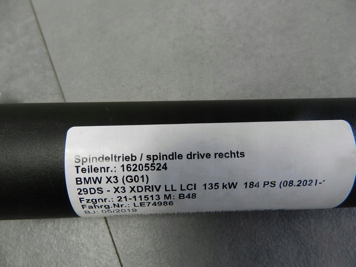 BMW X3 G01 damper telescope bonnet 182022 9482795