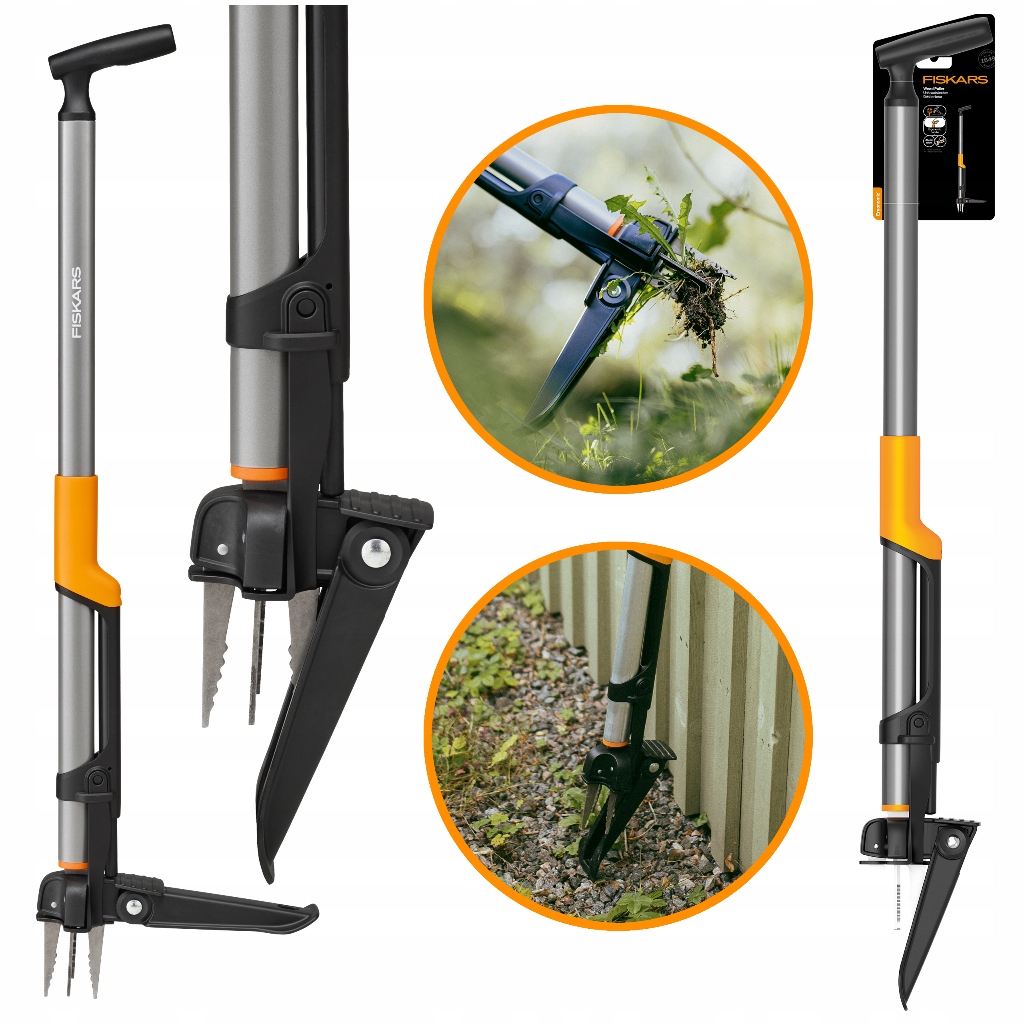 Fiskars Ergonomic Vytrhávač – nástroj pro vytrhávání plevele a vykrajovátek