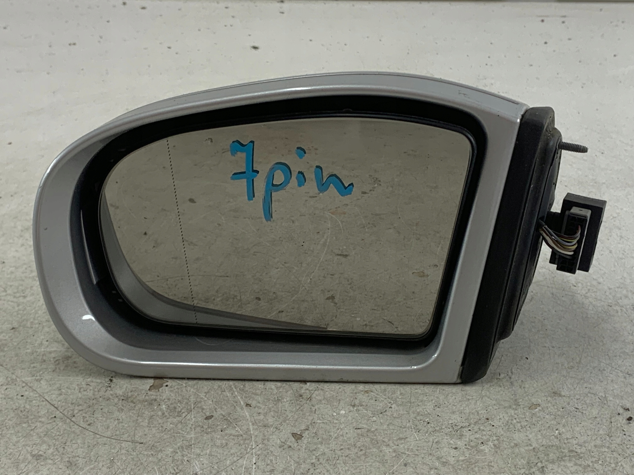 MERCEDES W203 mirror left silver 7 PIN