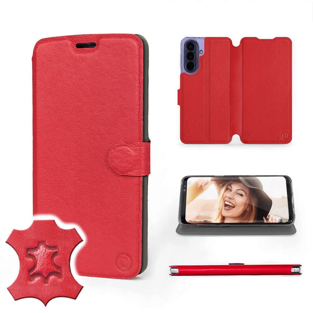 Etui Mobiwear do Samsung Galaxy A57 5G Red Leath