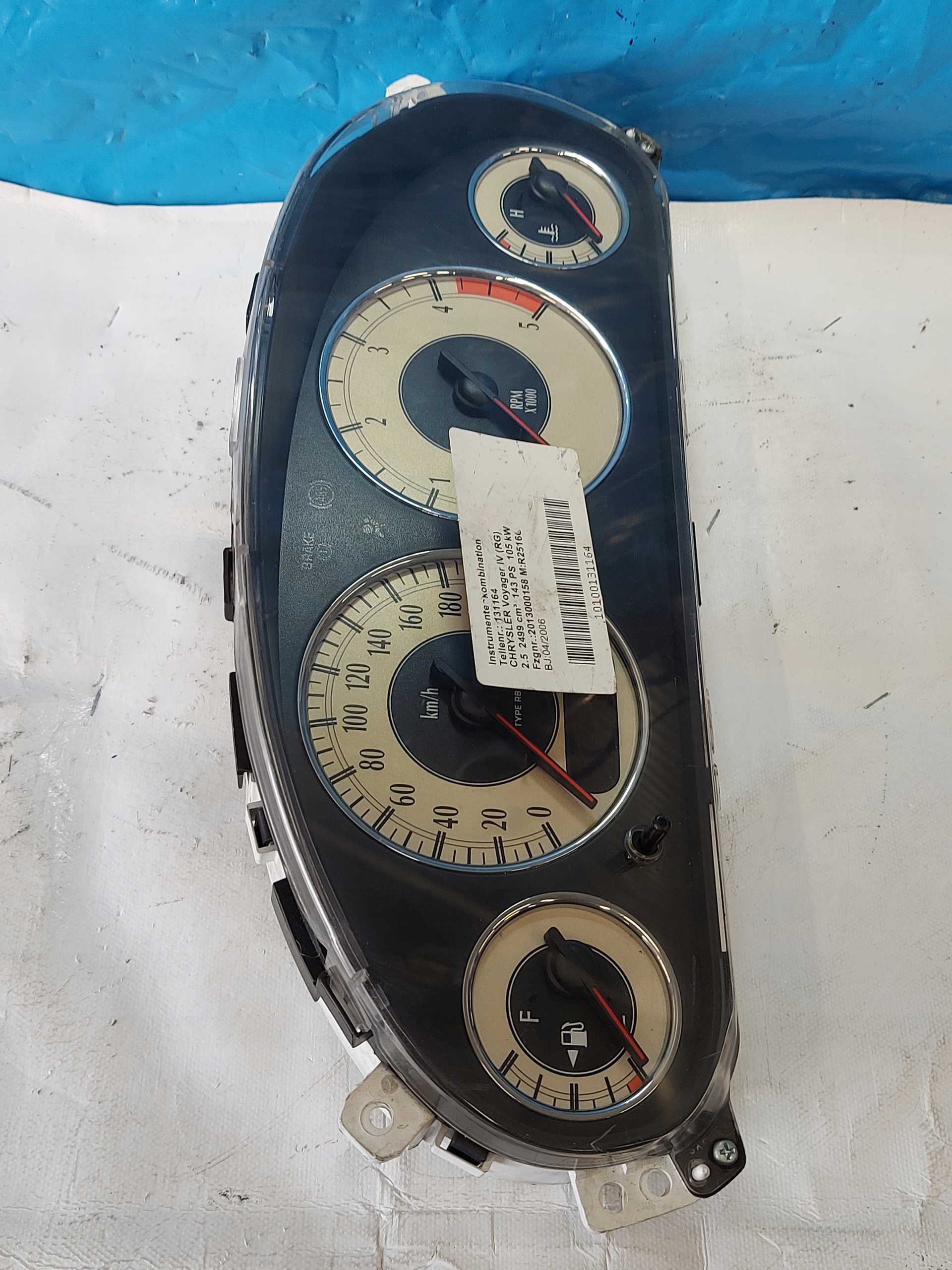 dials clock CHRYSLER VOYAGER IV 2.5 CRD 1575107252