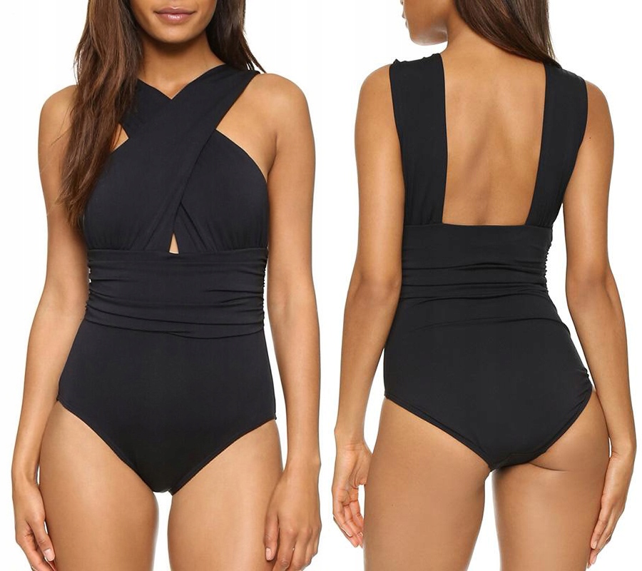 JEDNOCZĘŚCIOWY STRÓJ KĄPIELOWY DAMSKI KOSTIUM MODELUJĄCY MONOKINI PUSH UP S