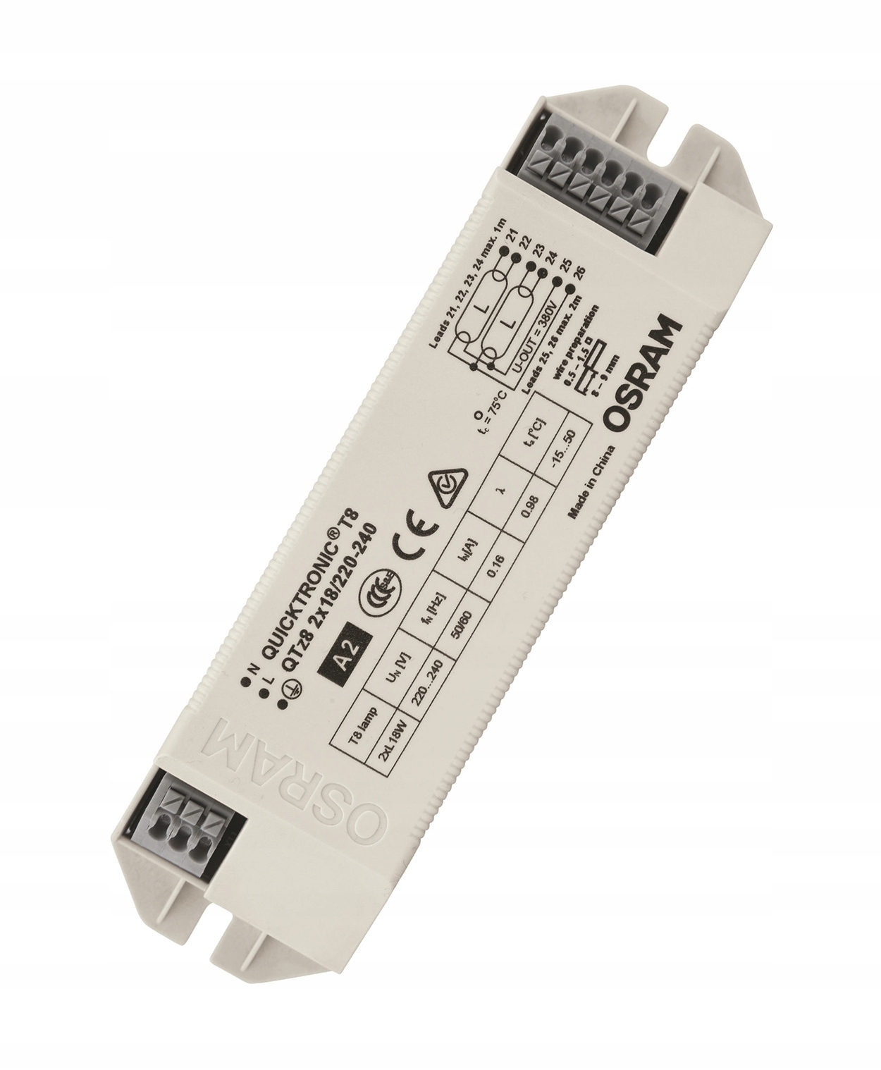 

Statecznik Elektroniczny QTZ8 2X18 220-240V Osram