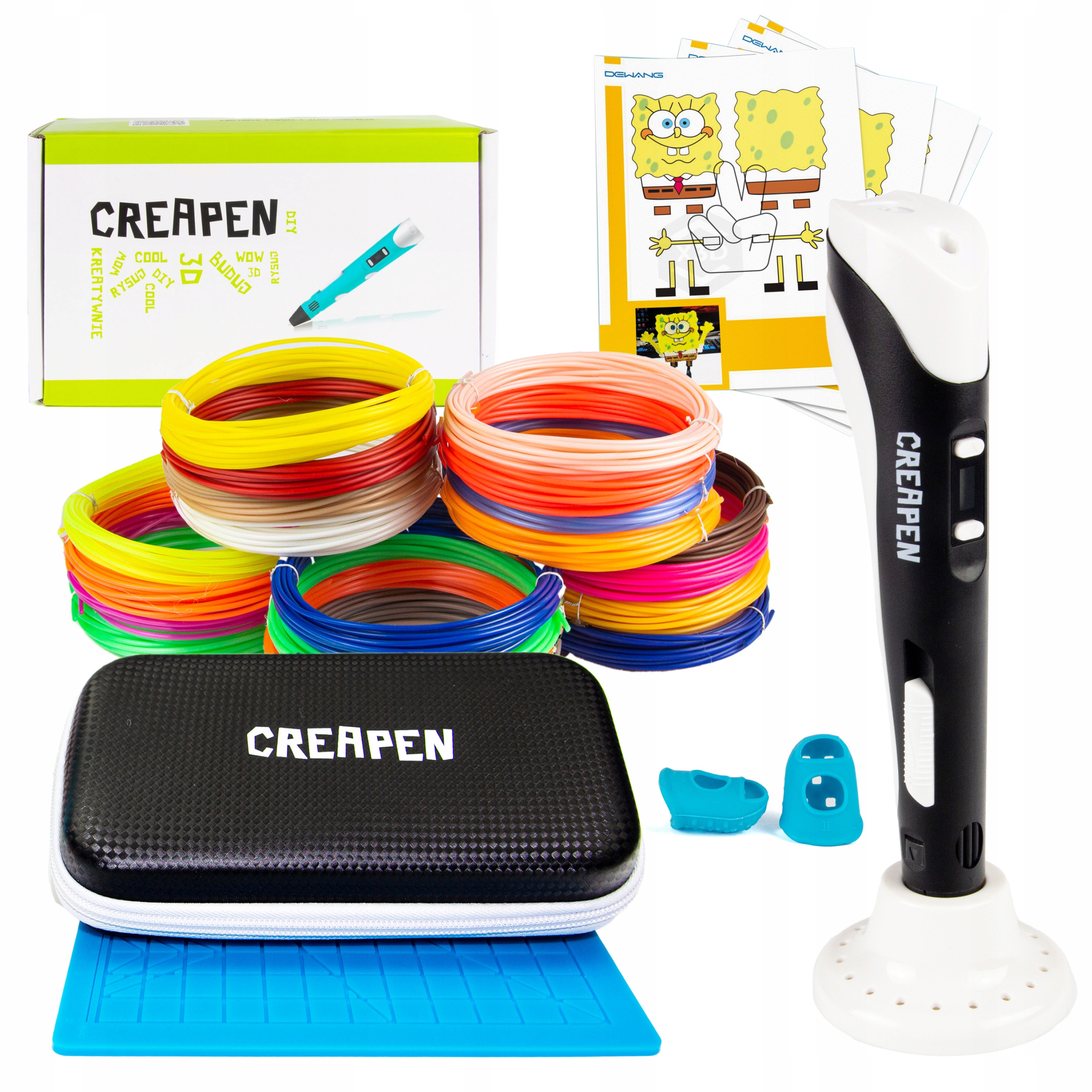 

Creapen 100m Wkład 75 Wzorów Czarny Etui Podkładka