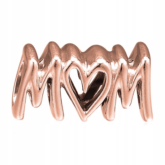 Přívěsek Charms Mom Mama Mother růžové zlato stříbro 925