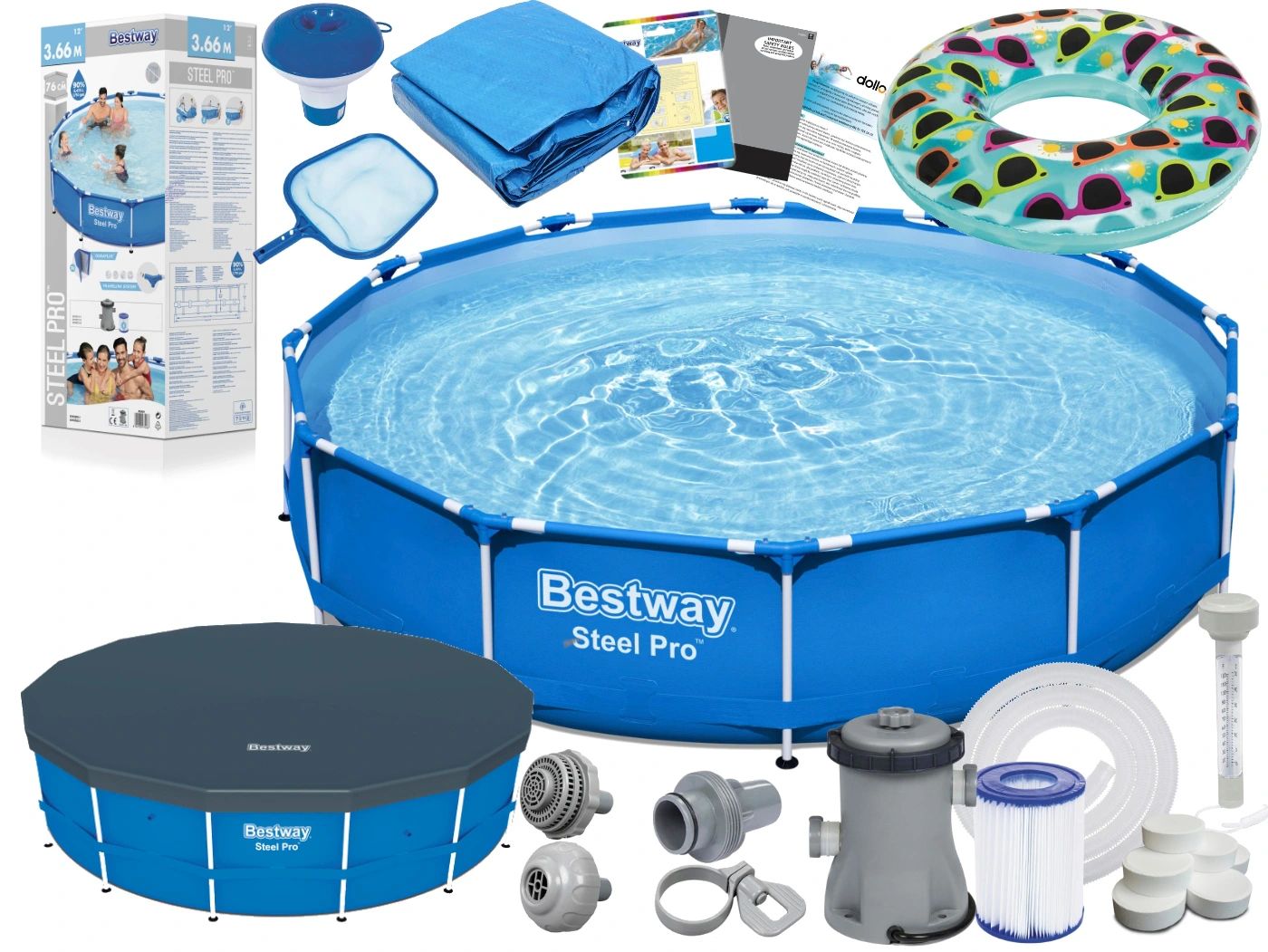 

Basen Stelażowy Ogrodowy Bestway 366 x 76 CM