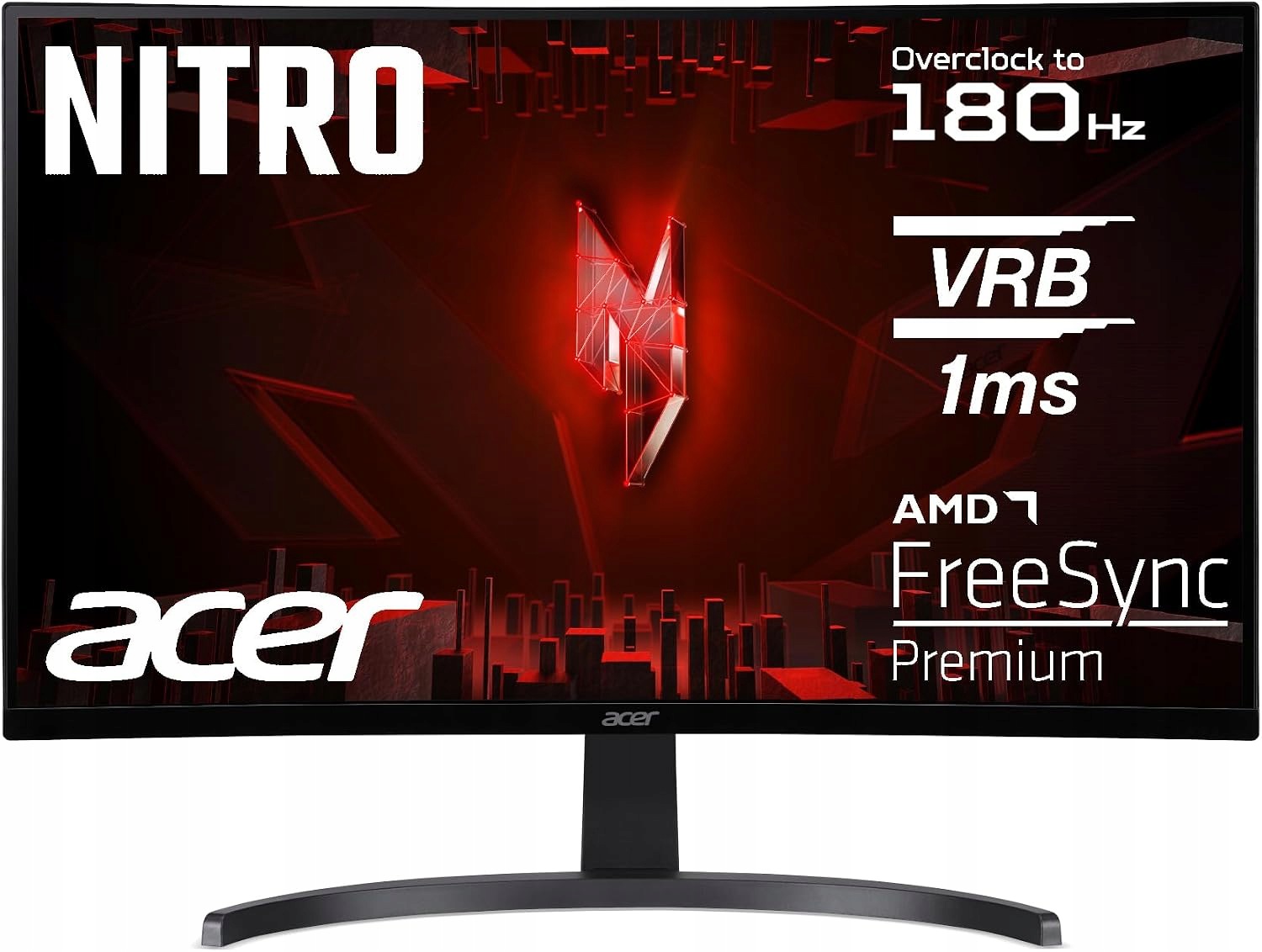 Herní monitor Acer Nitro ED270R S3 27" Curved Va Fhd 180Hz 1ms Hdr