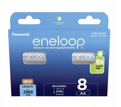 Panasonic Eneloop Aa 2000mAh 8 szt